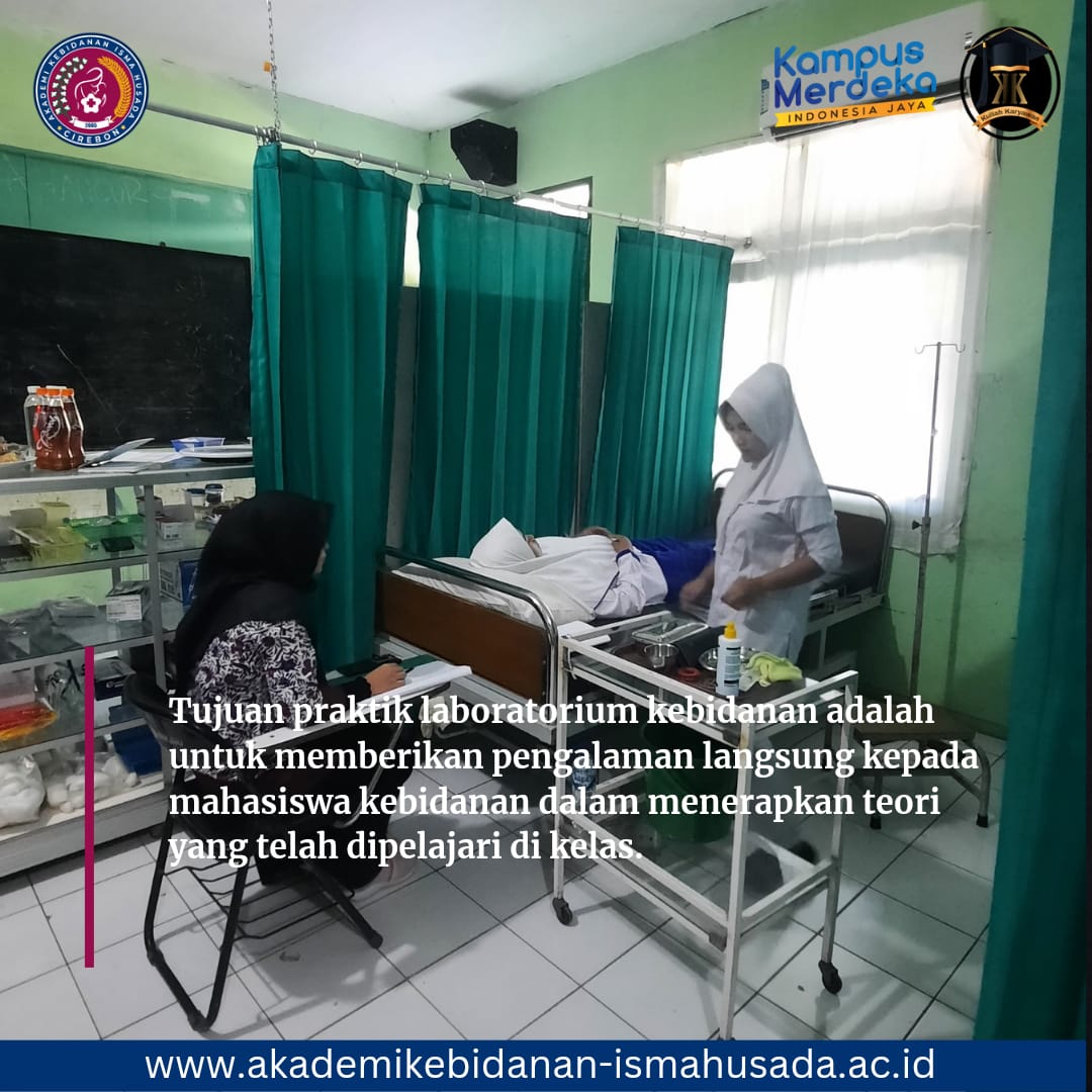 Kegiatan Praktik Lab Akbid Isma Husada Cirebon