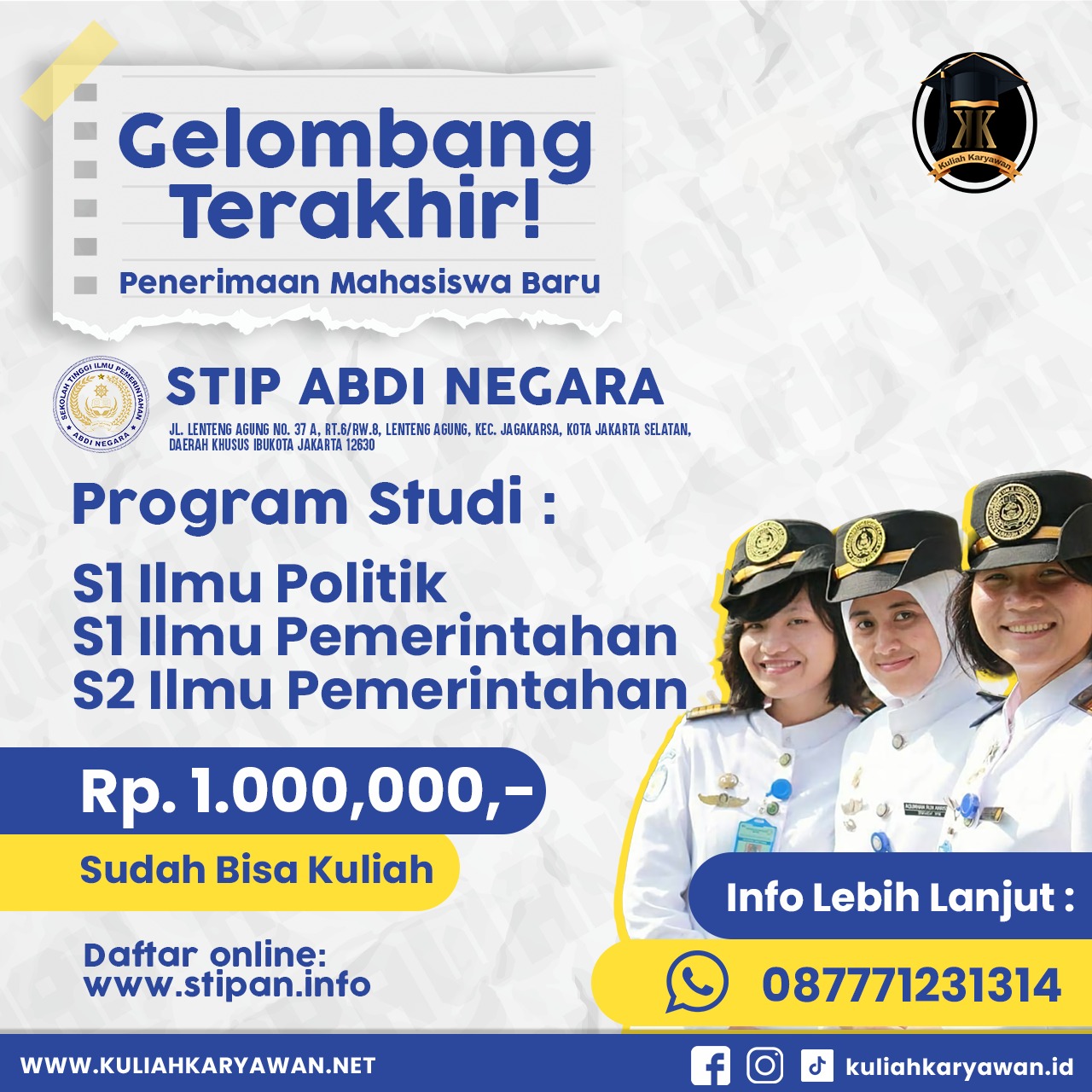 Kuliah Full Online termurah di Jakarta Selatan Lenteng Agung