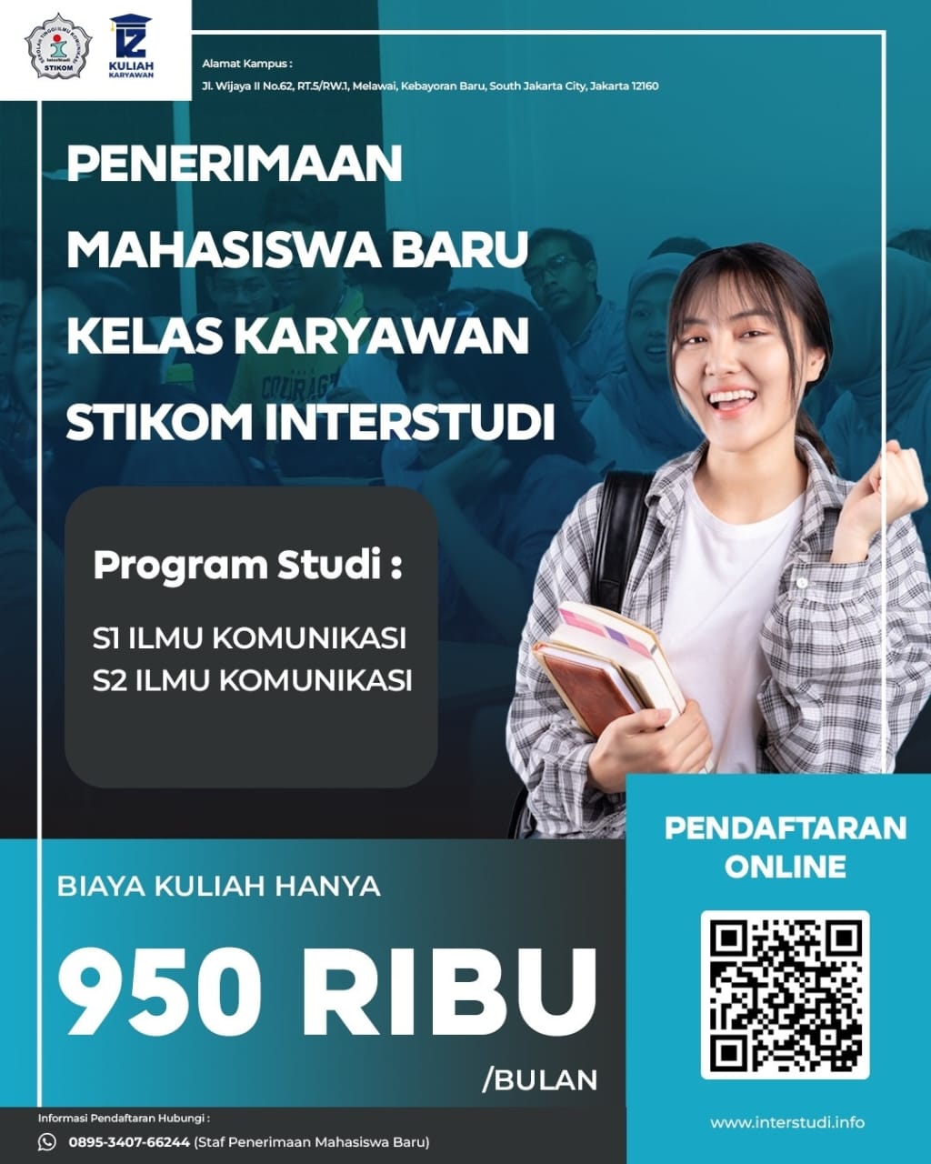 S2 Jurusan Komunikasi Kelas Karyawan di Kampus STIKOM InterStudi Daerah Jaksel