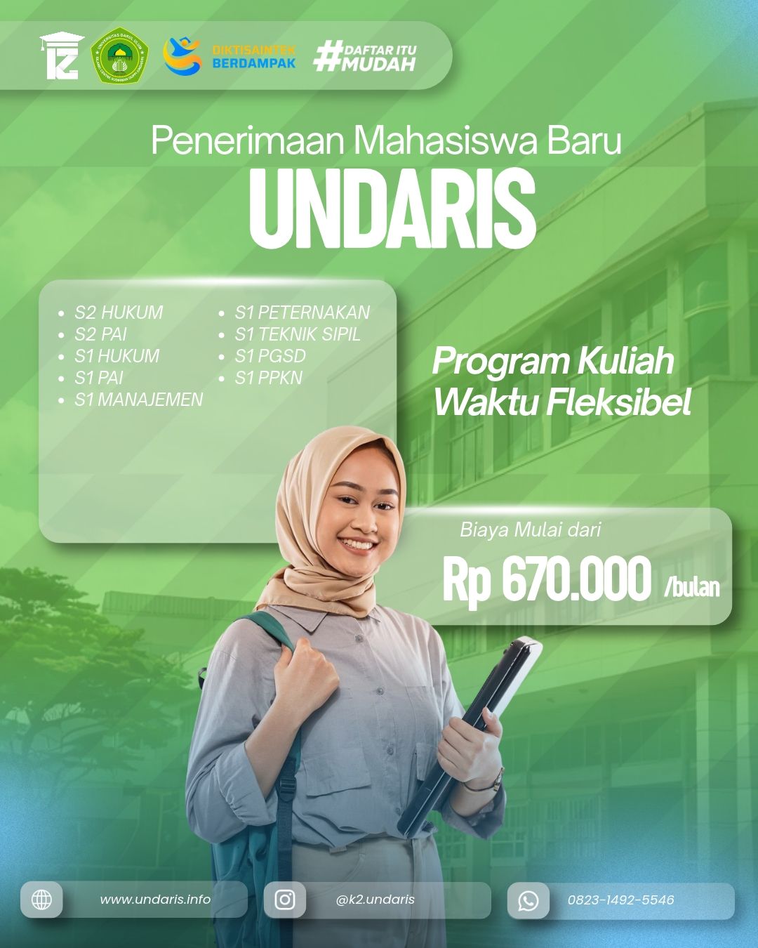 Penerimaan Mahasiswa Baru UNDARIS Semarang