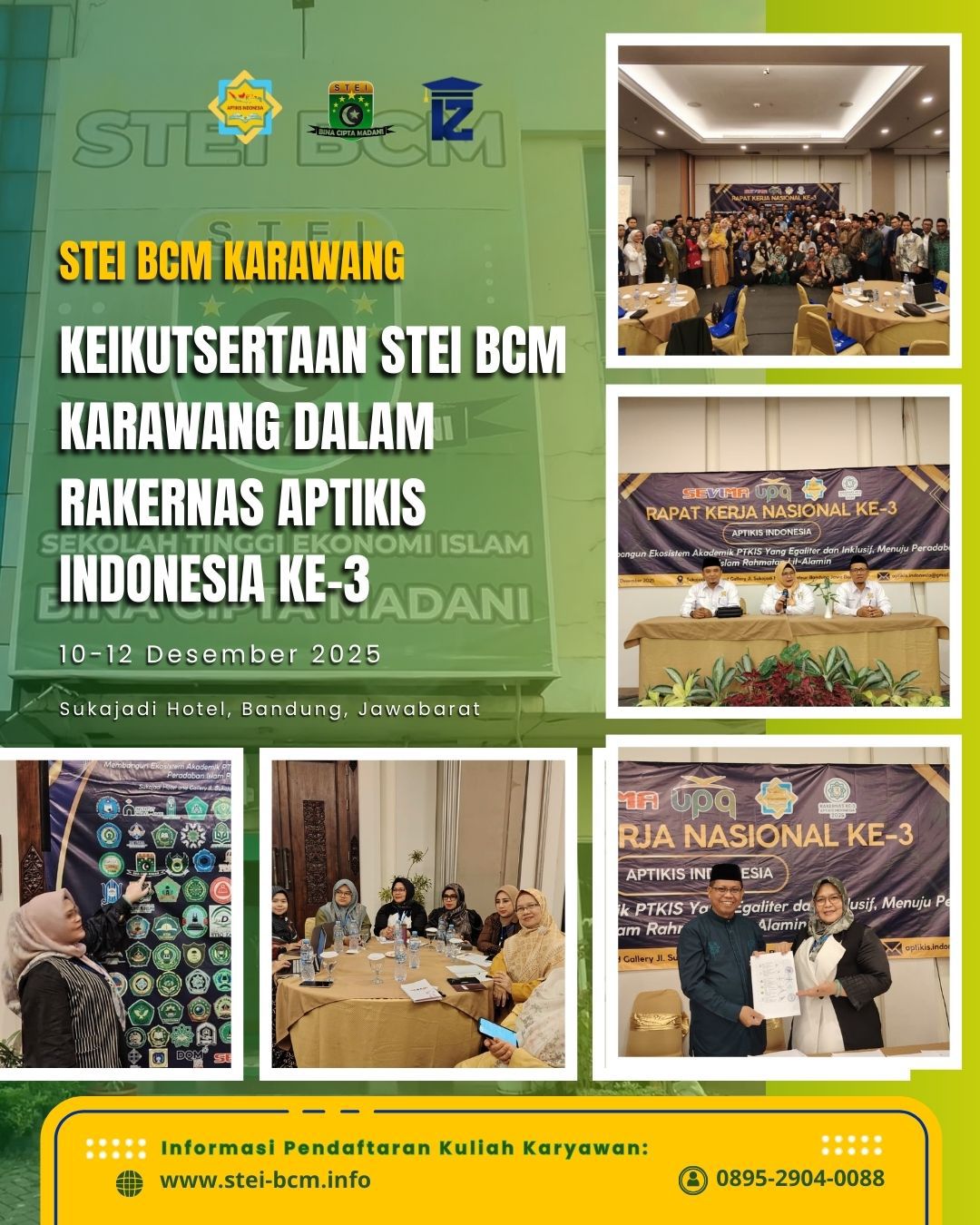 Keikutsertaan STEI BCM Karawang Dalam RAKERNAS Ke-3 APTIKIS Indonesia