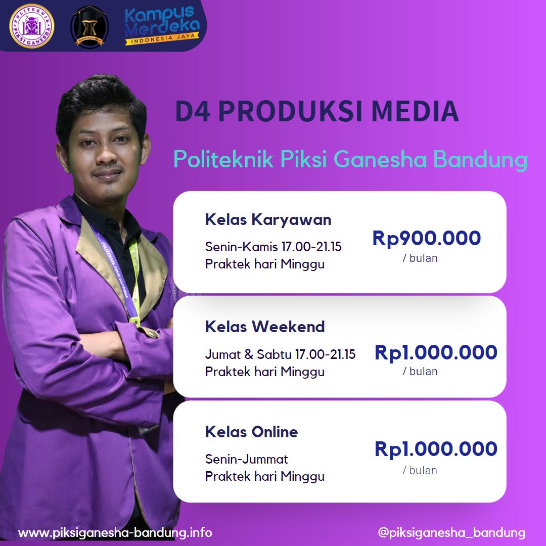 Belajar Desain Komunikasi Visual di Jurusan D4 Produksi Media Kampus Piksi Ganesha Bandung