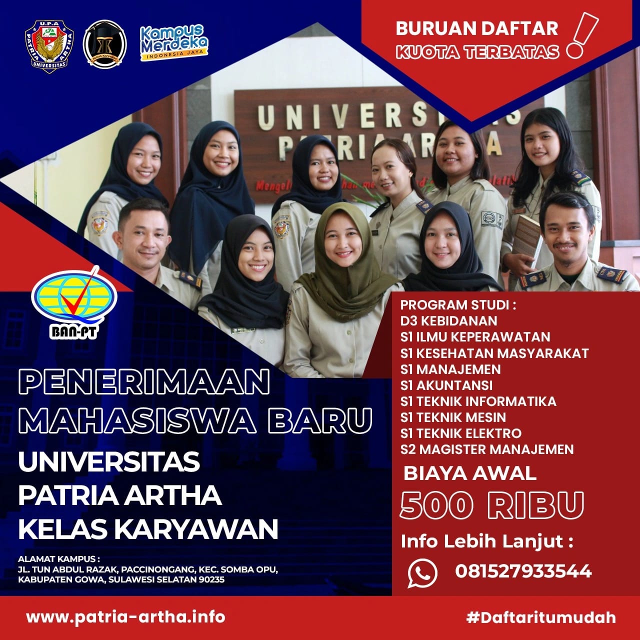 5 Kiat Ketika Ingin Kuliah di Kelas Karyawan Universitas Patria Artha