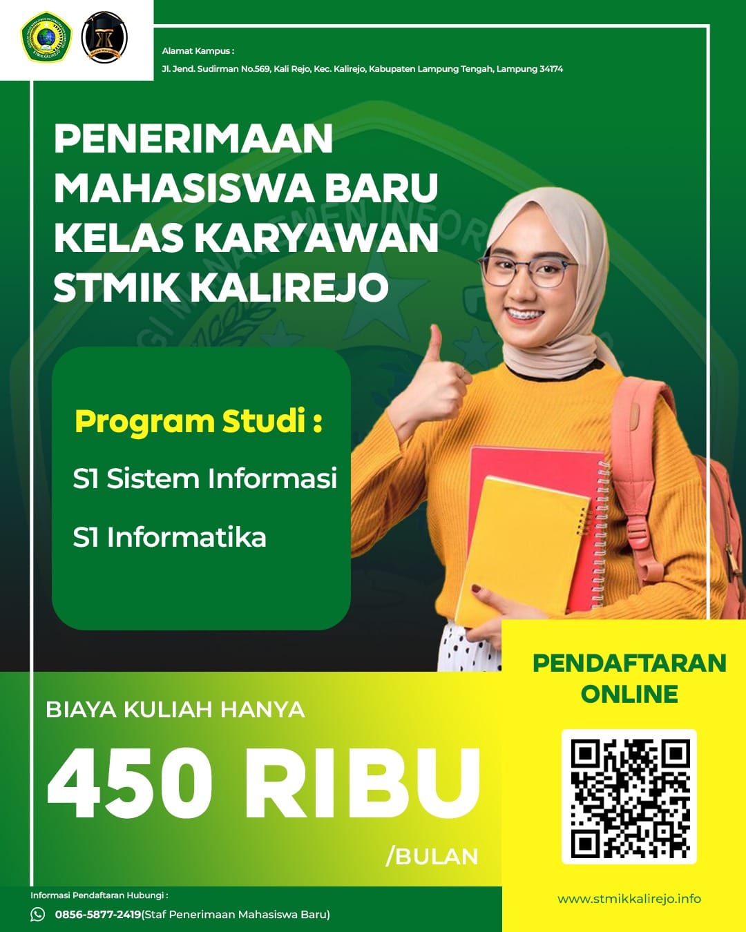 Kampus STMIK Kalirejo Biaya Murah Dan Dapat Dicicil Bulanan