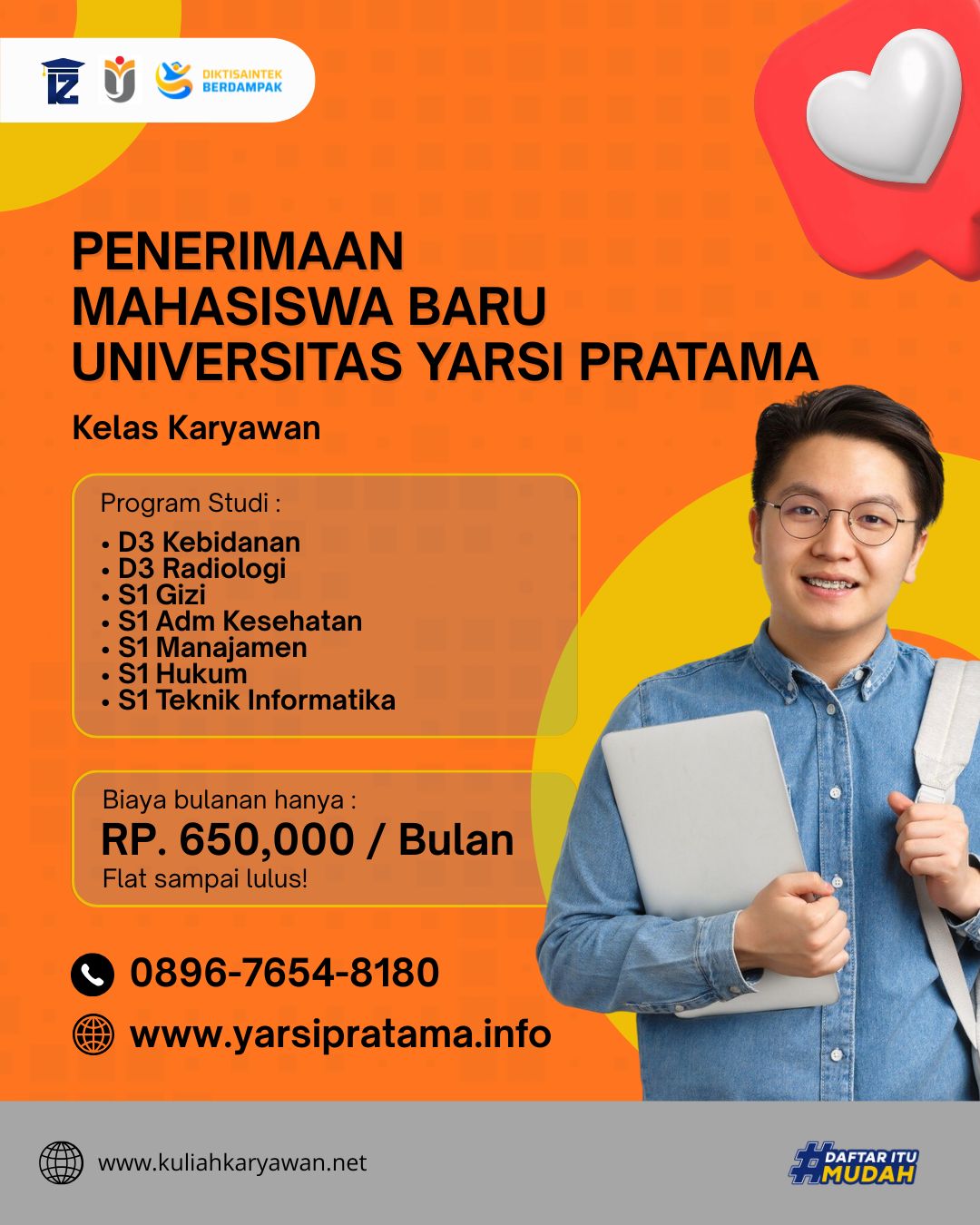 Lokasi Strategis Kampus Universitas Yarsi Pratama