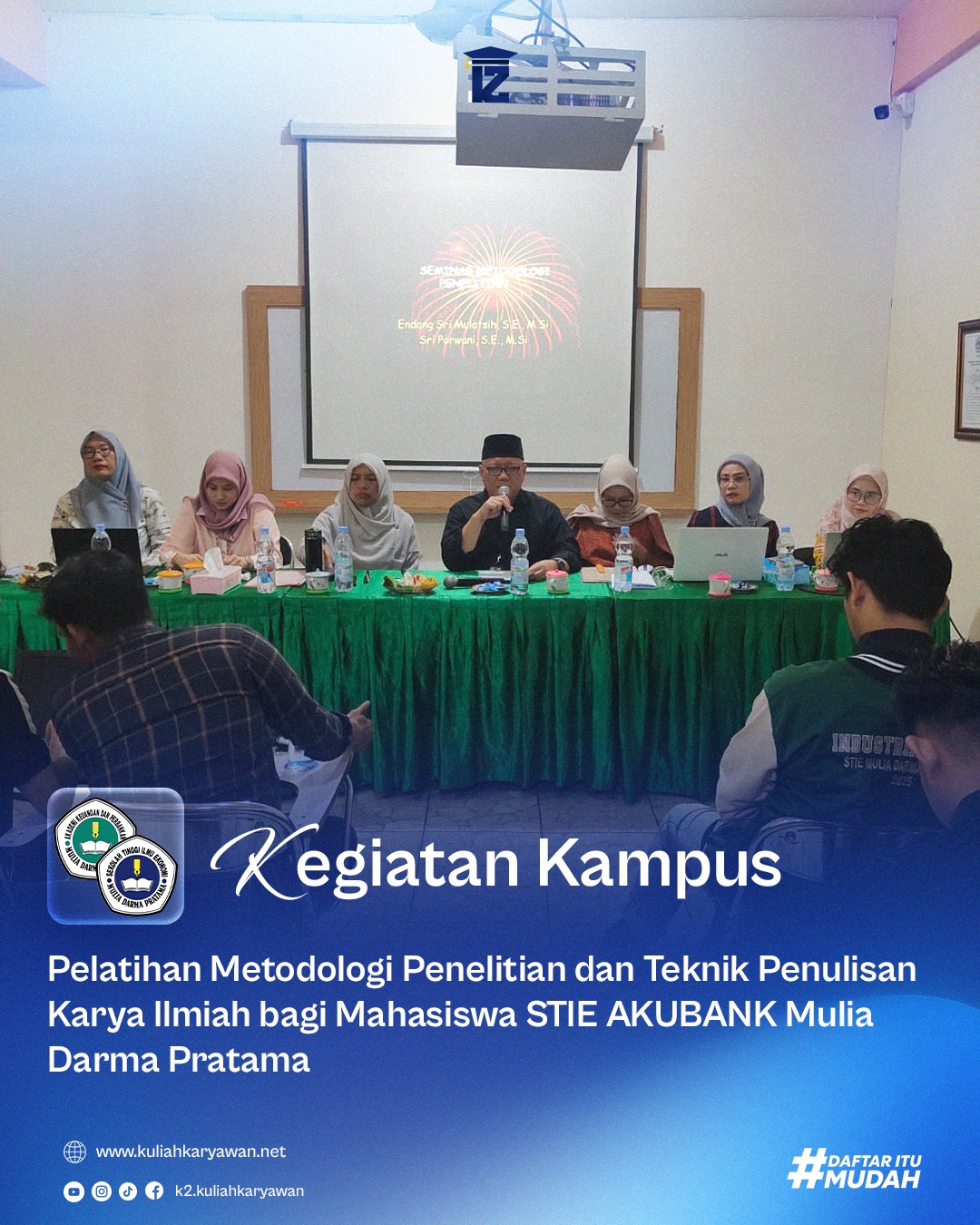 Pelatihan Metodologi Penelitian Mahasiswa STIE AKUBANK Mulia Darma Pratama Palembang