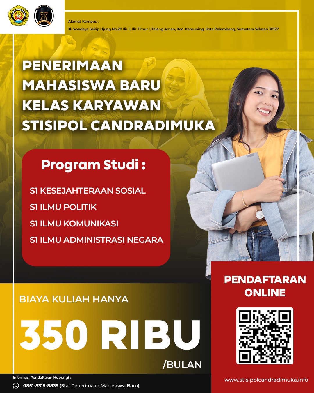 Kuliah Kelas Karyawan STISIPOL Candradimuka Palembang