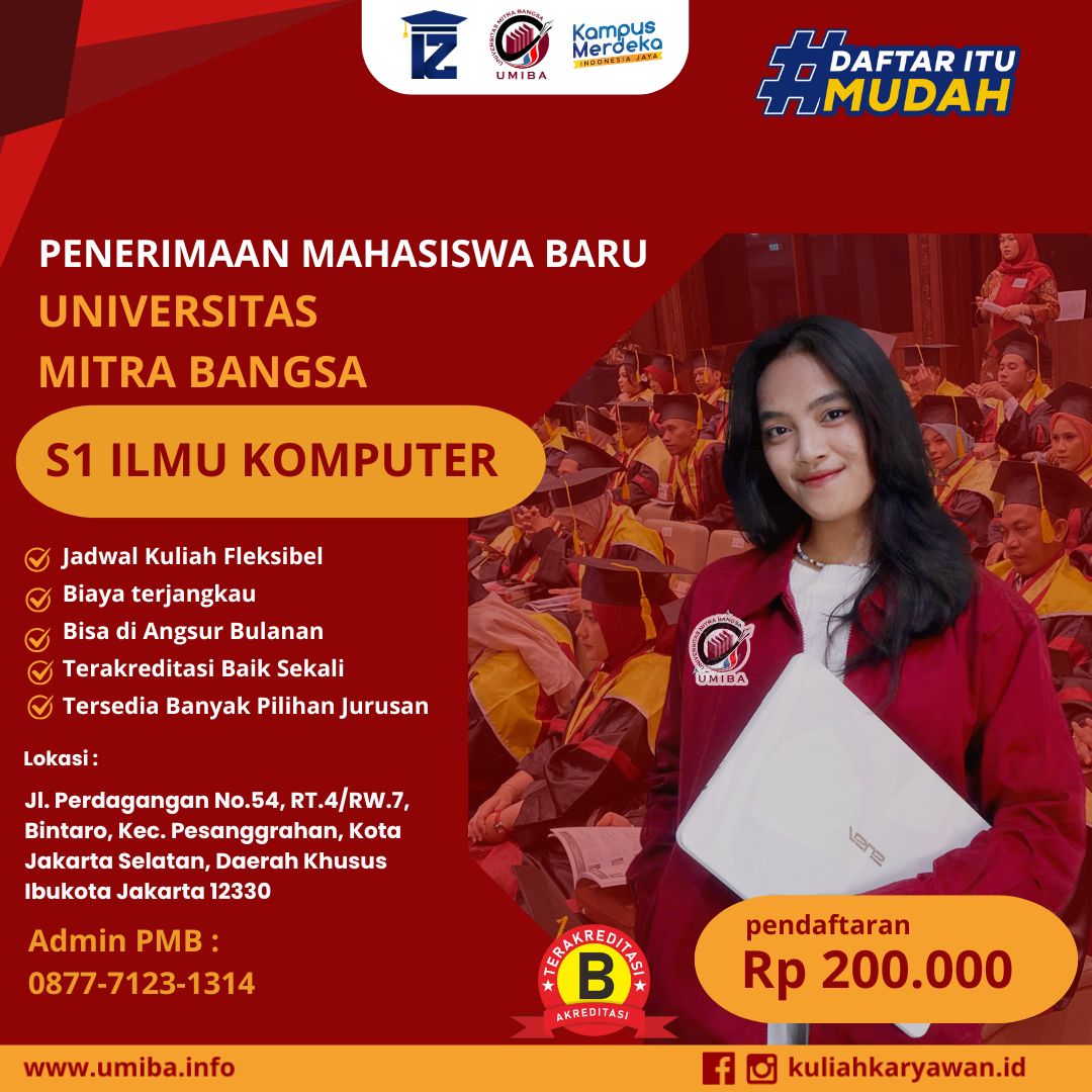 Kuliah S1 Ilmu Komputer di Kampus UMIBA Bintaro
