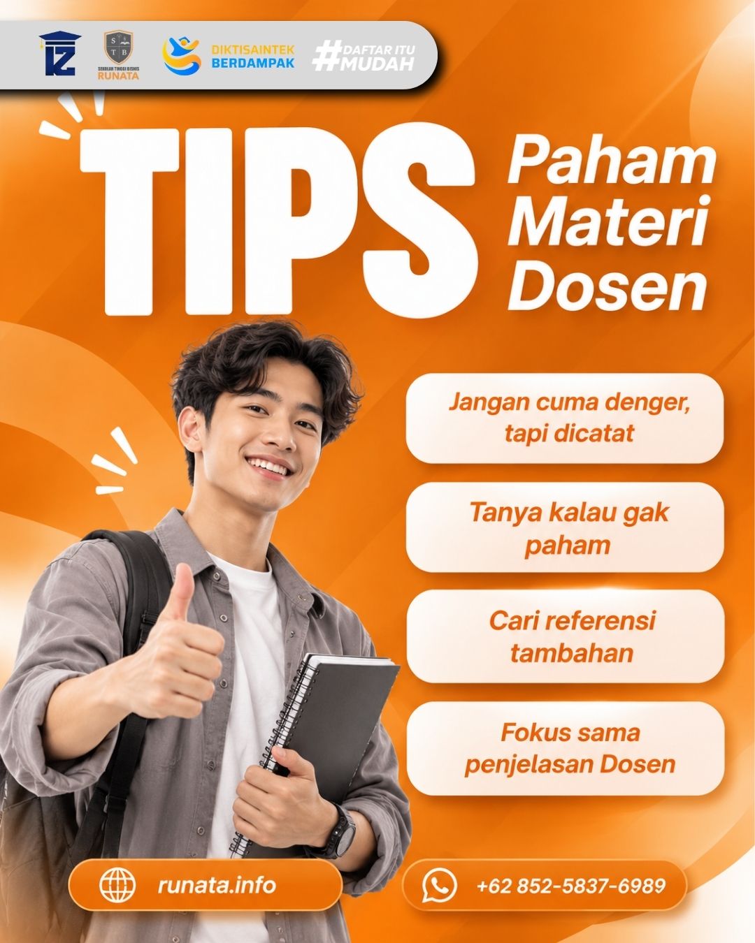 Tips Paham Materi Dosen Ala STB Runata
