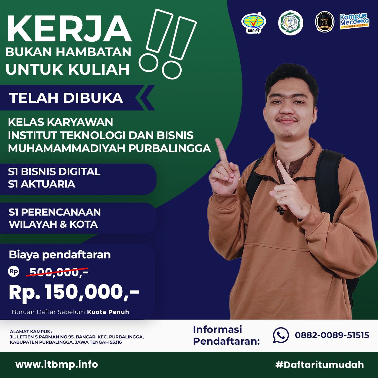 Jadwal Perkuliahan Institut Teknologi dan Bisnis Muhammadiyah Purbalingga