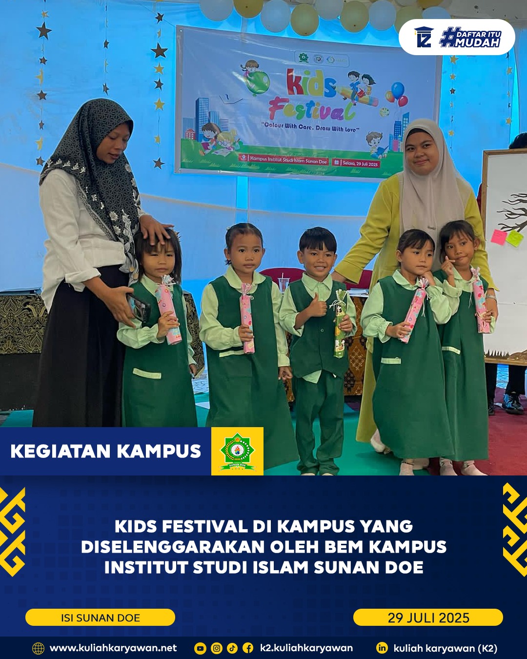 Acara Festive Kids di Institut Studi Islam Sunan Doe