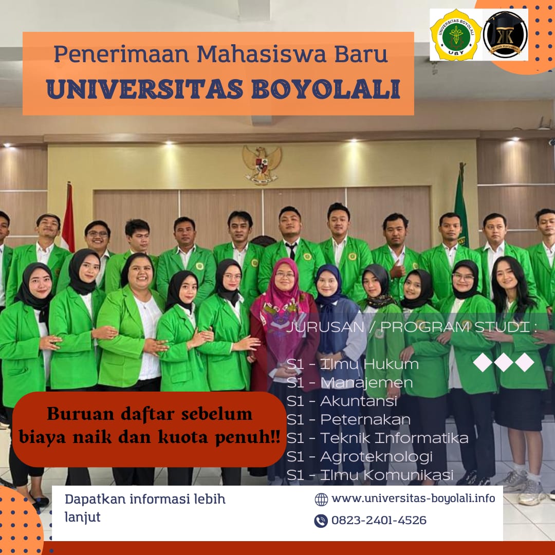 Universitas Boyolali Membuka Kelas Karyawan