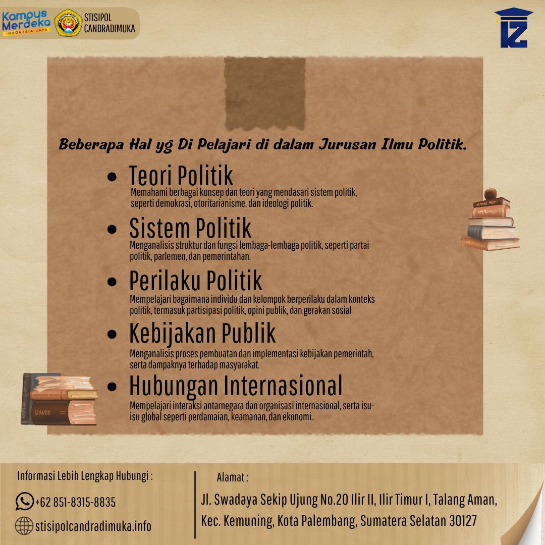 Beberapa Hal yang di Pelajari Dalam Jurusan Ilmu Politik 