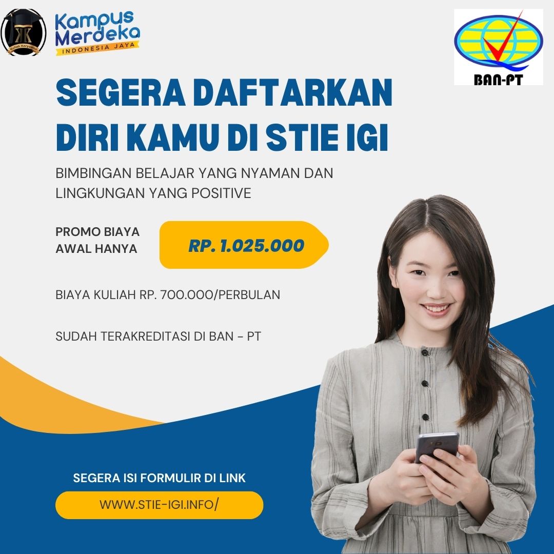 Penerimaan Mahasiswa Ekstensi dan Pindahan STIE IGI ( Kelas Karyawan )