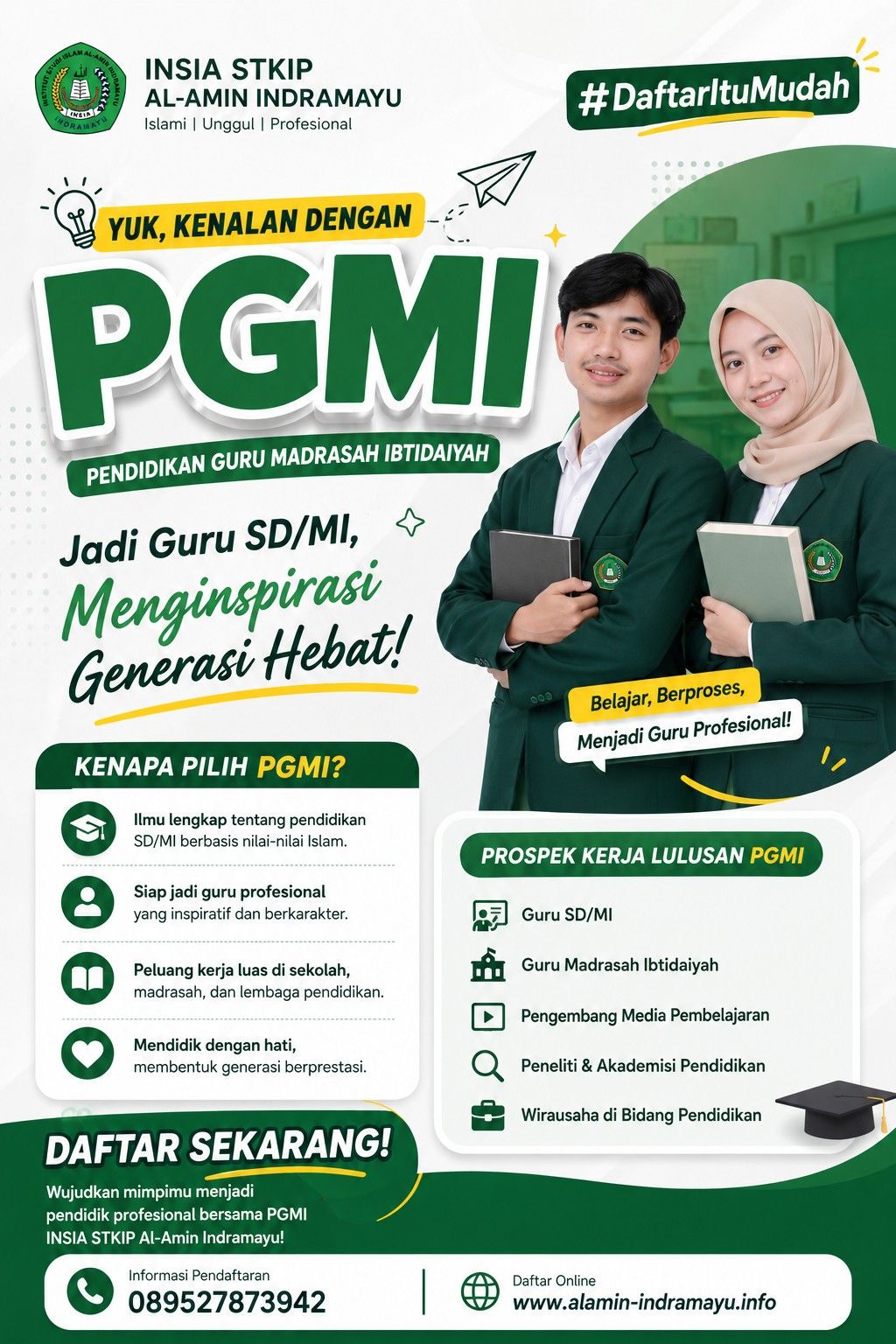 Kuliah Murah Kelas Karyawan Jurusan PGMI di Indramayu Barat