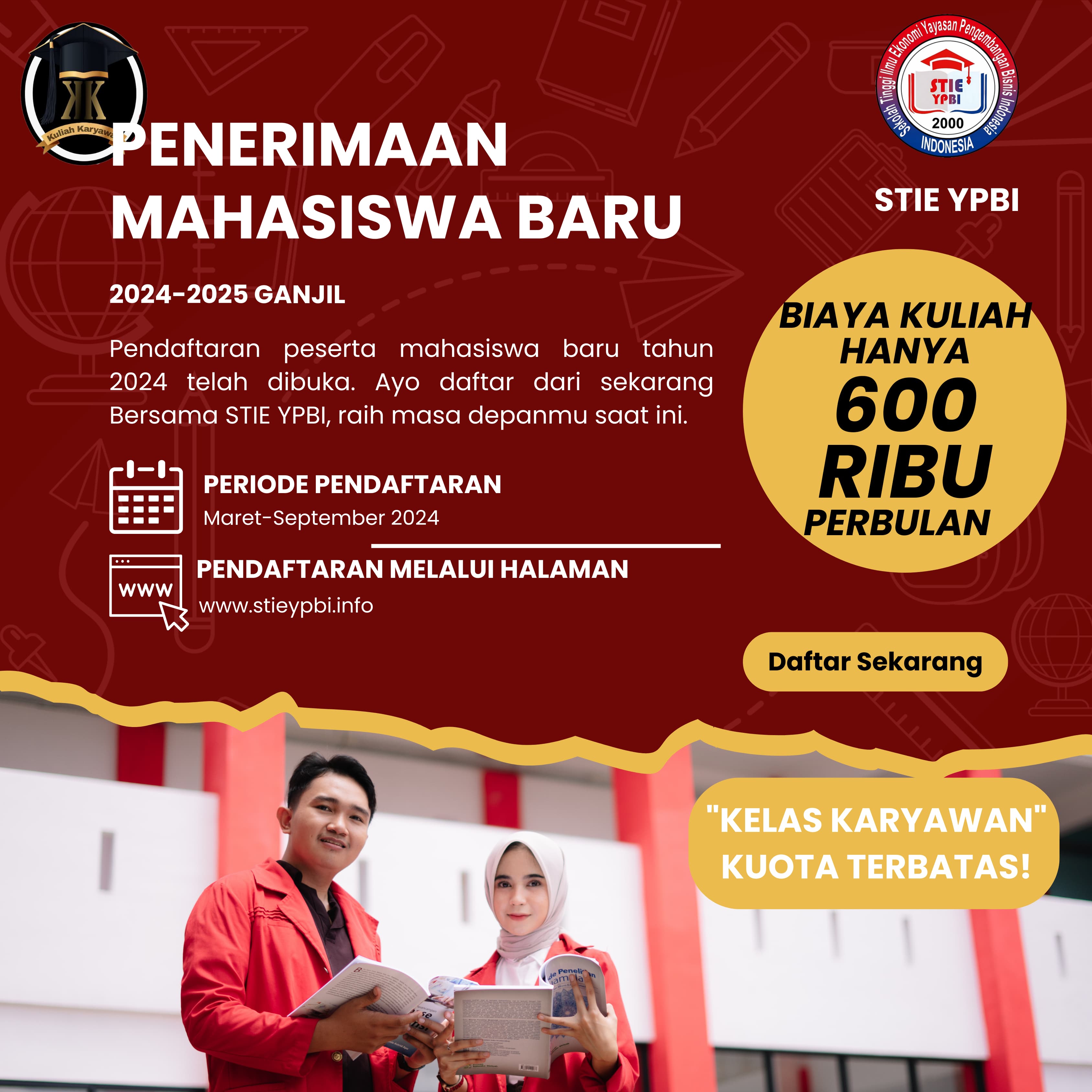 penerimaan mahasiswa ganjil 2024 2025 STIE YPBI CIANJUR
