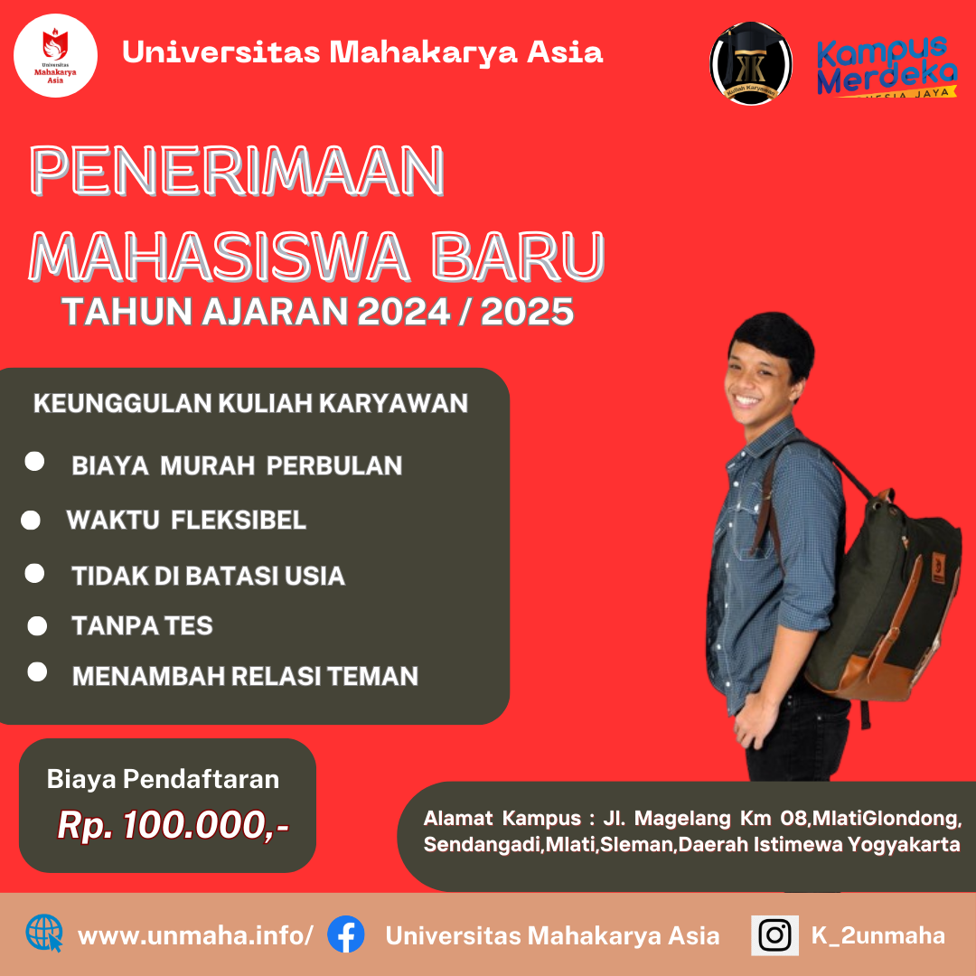 Kemudahan Kuliah Kelas Karyawan Di Universitas Mahakarya Asia