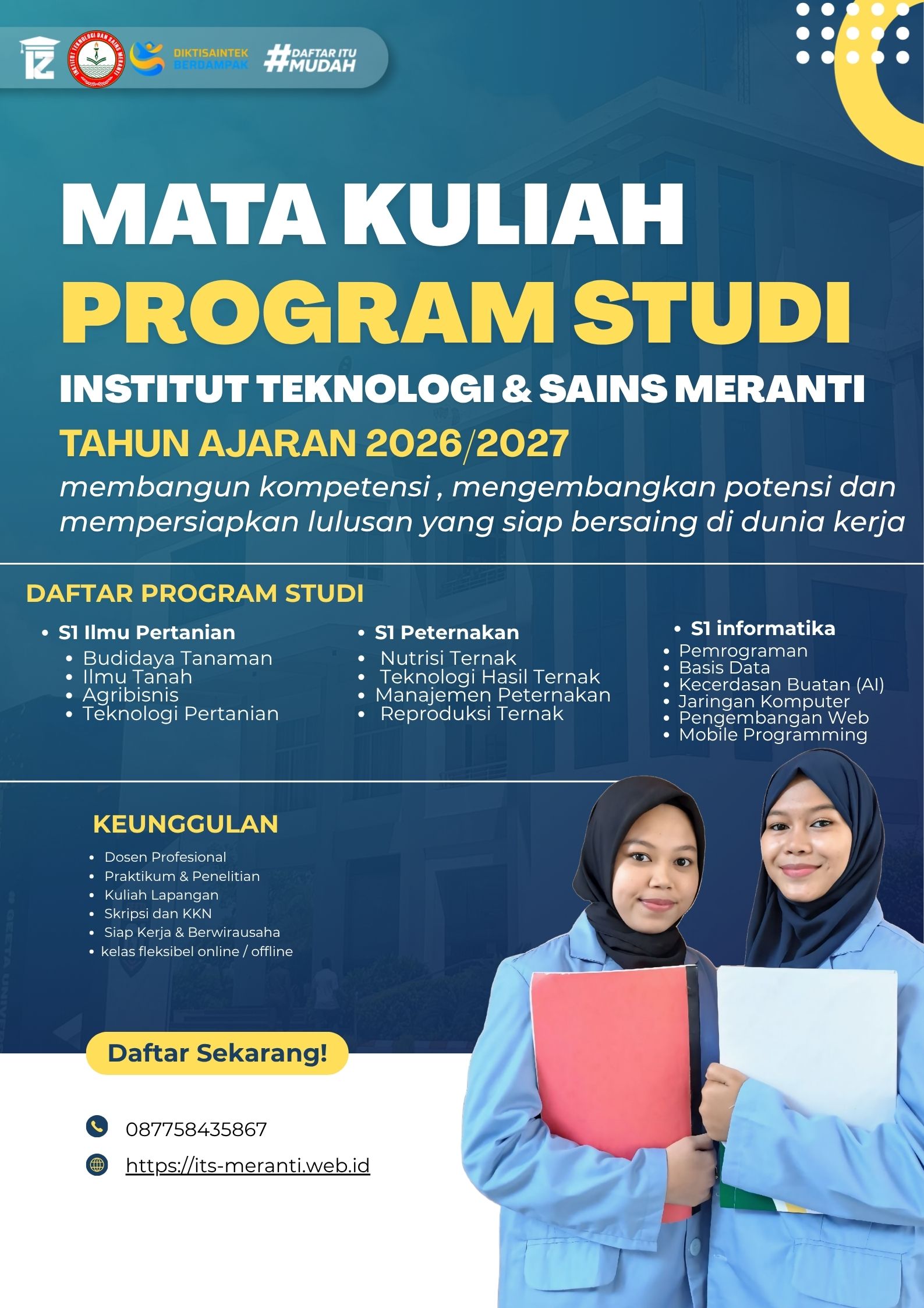 Mata Kuliah Jurusan ITS Meranti