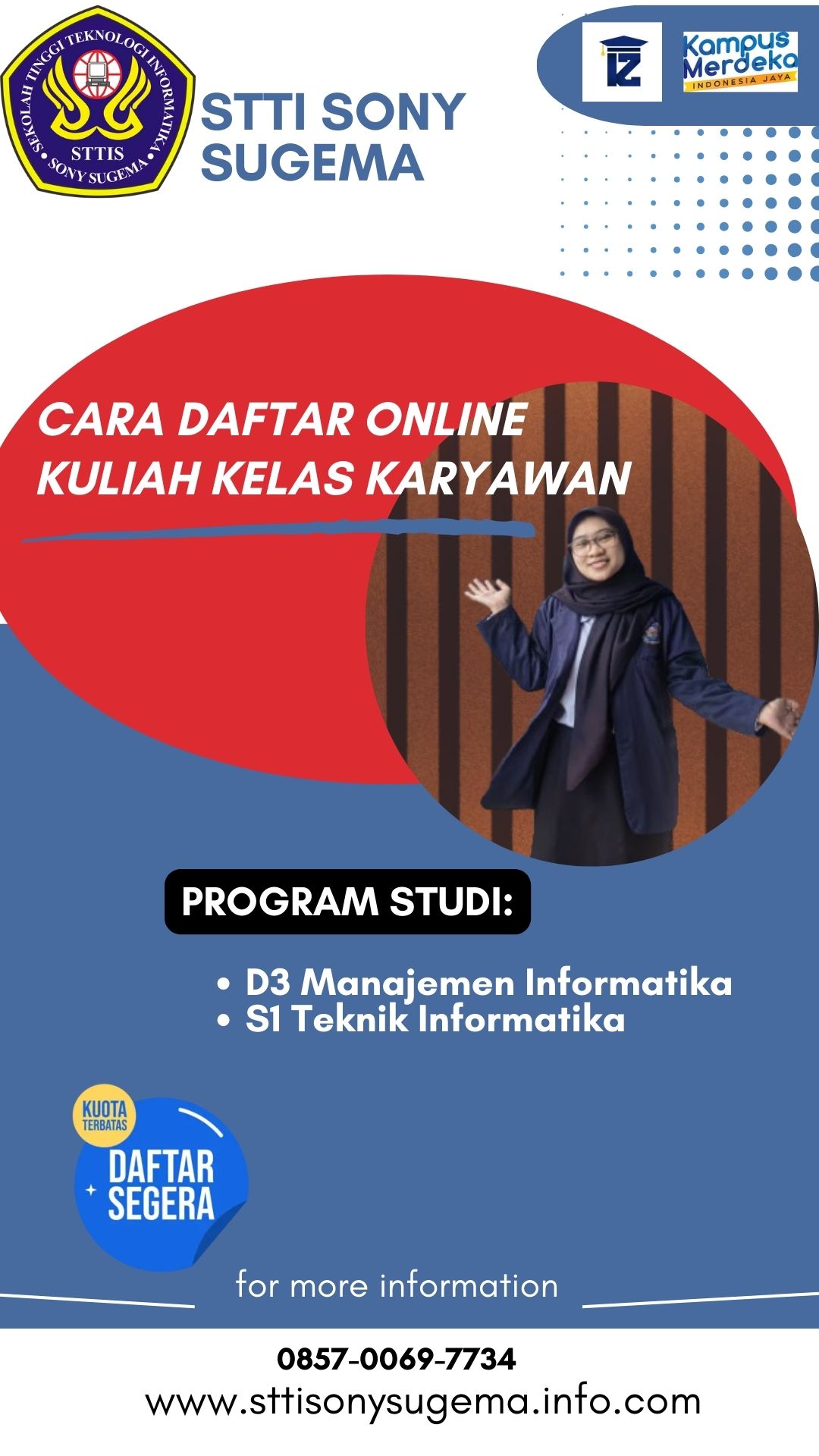 Cara Daftar Kuliah Online STTI Sony Sugema Karawang