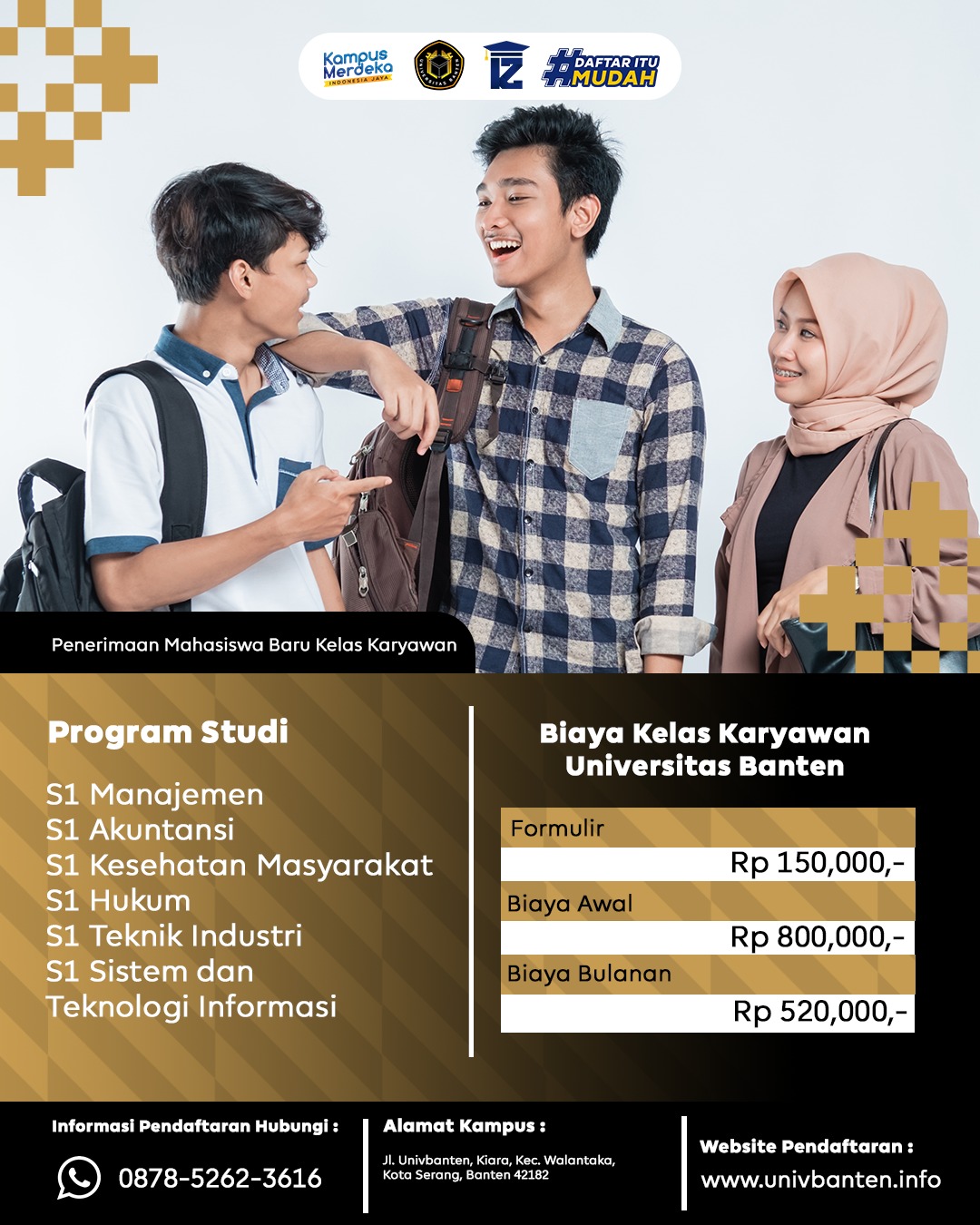 Kesempatan Pendaftaran Kelas Karyawan Universitas Banten Masih Terbuka