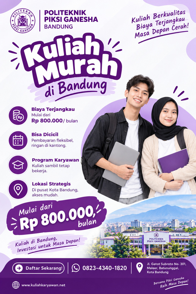 Kuliah Murah di Bandung Mulai Rp800 Ribu