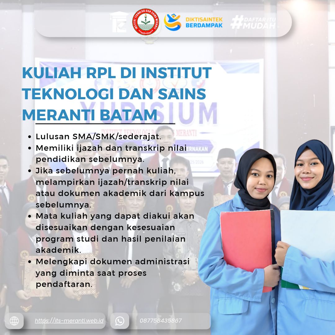 Kuliah RPL di Insitut Teknologi  Dan Sains Meranti Batam