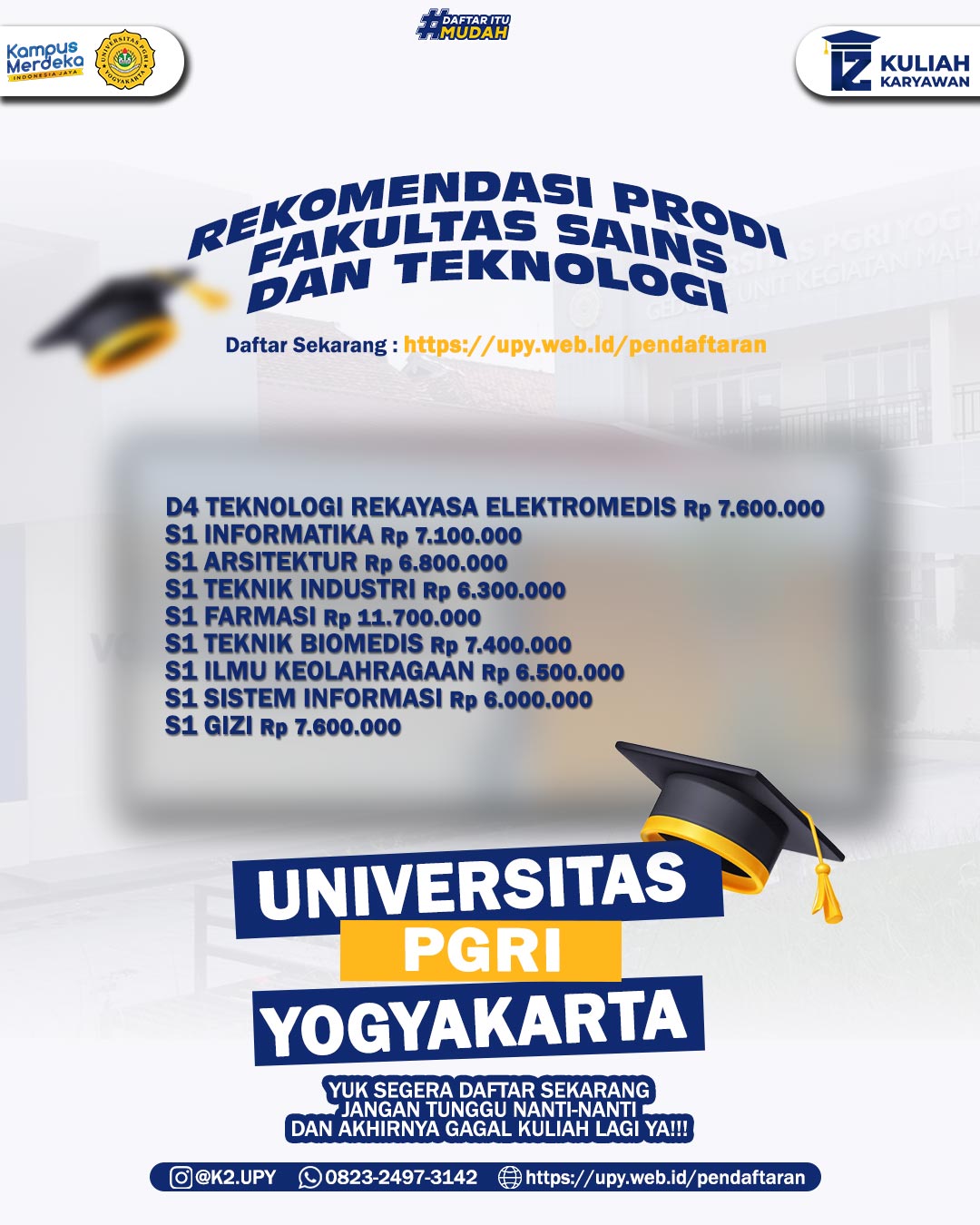 Rekomendasi Kuliah D4 Teknologi Rekayasa Elektromedis di UPY Jadwal Weekend dan Biaya Terjangkau