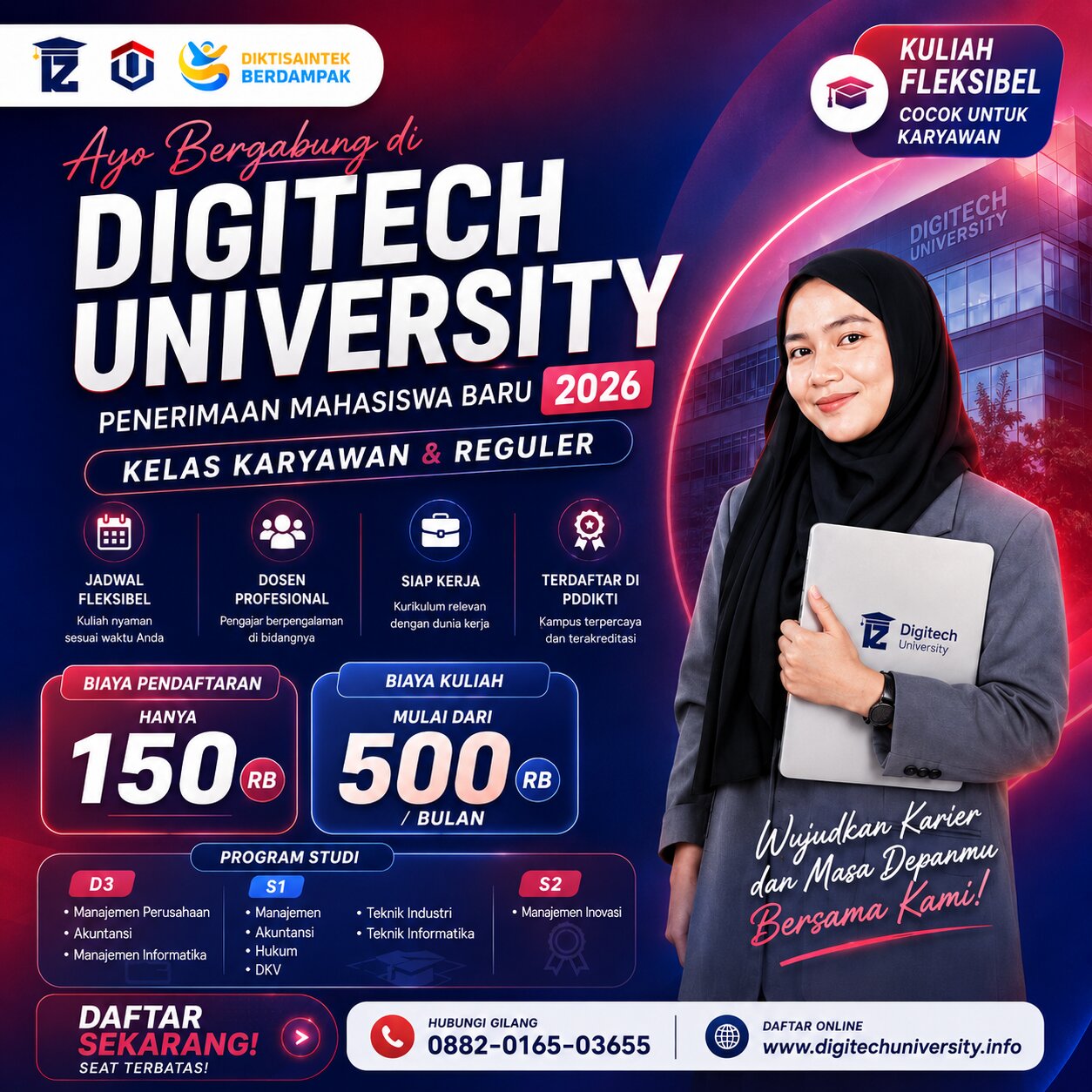 Kuliah Murah Kelas Karyawan Digitech University