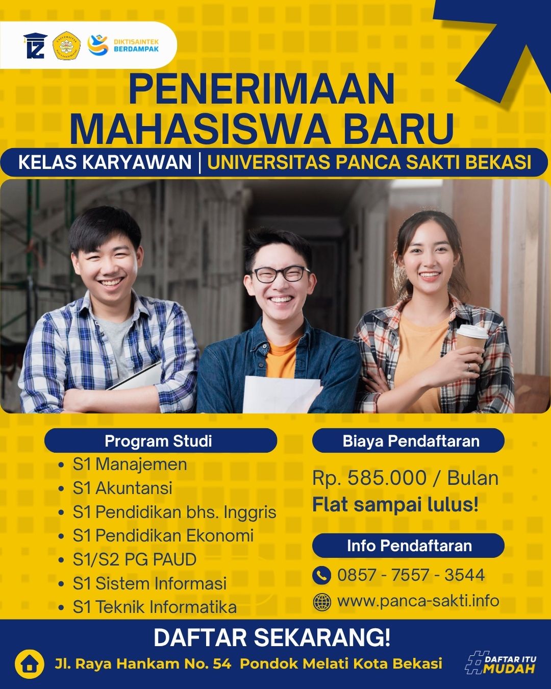 Perkuliahan Kelas Weekend Fakultas Ilmu Pendidikan di Pondok Gede Bekasi