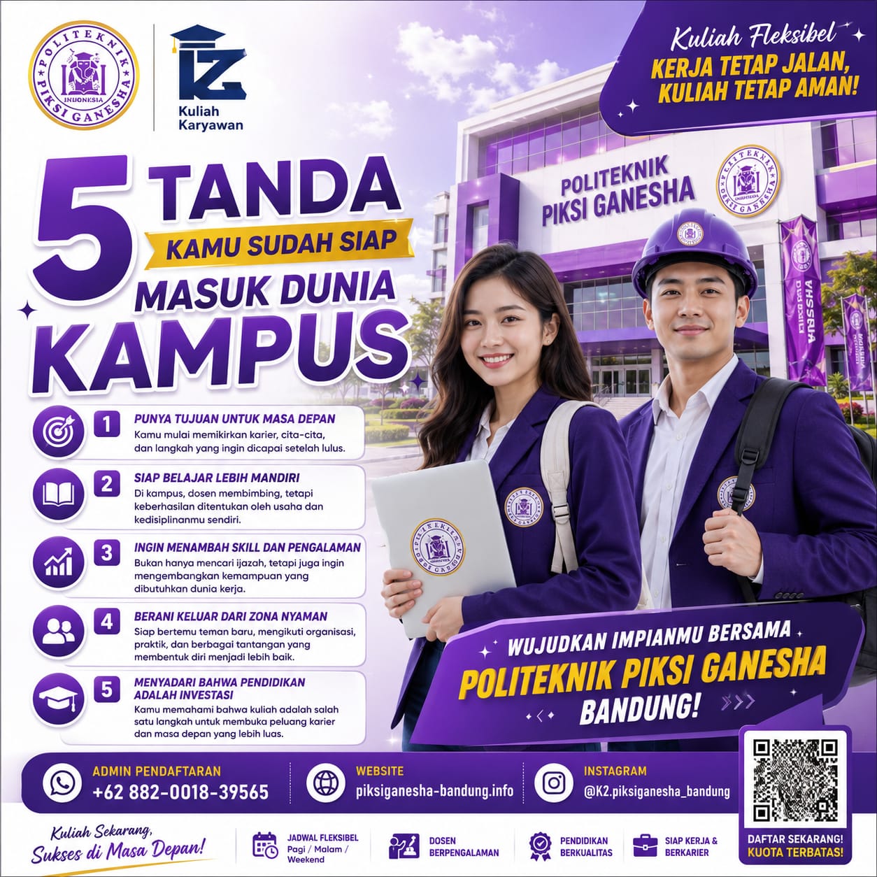 Kampus Favorit di Bandung untuk Kuliah Karyawan dan Karier Masa Depan Politeknik Piksi Ganesha