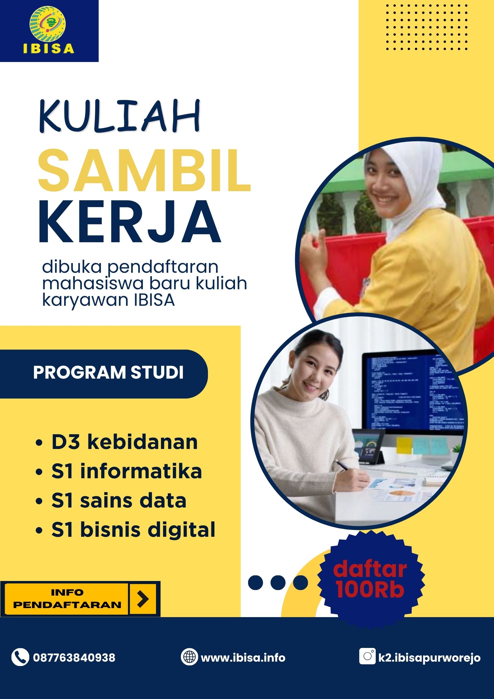 Kuliah Karyawan dan Online D3 dan S1 Paling Murah di IBISA