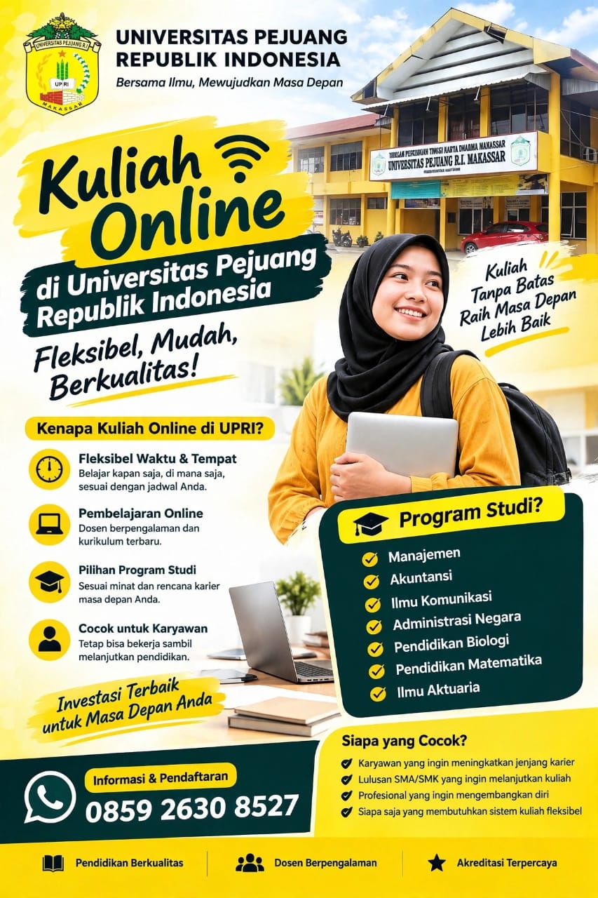 Kuliah Online di Universitas  Pejuang Republik Indonesia