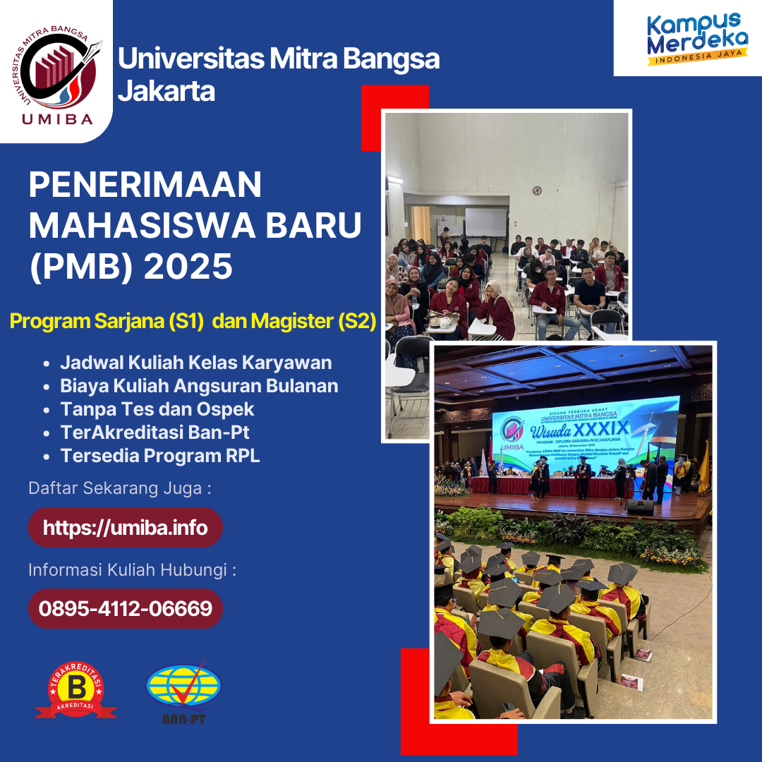 Pendaftaran Kuliah Ahli Jenjang S1 UMIBA Jakarta