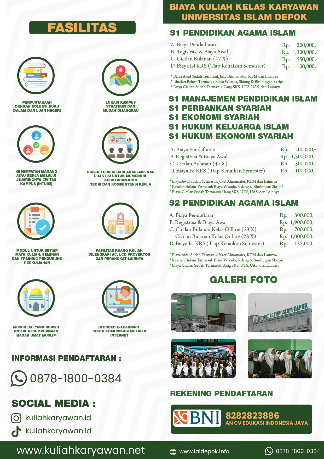 Kuliah Kelas Karyawan Di Universitas Islam Depok Lebih Fleksibel
