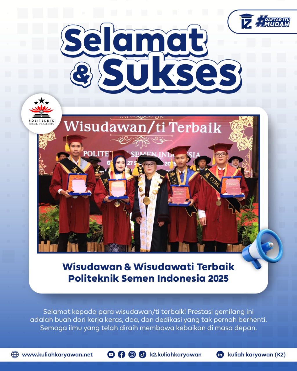 Wisudawan/ti Terbaik Polteksi 2025