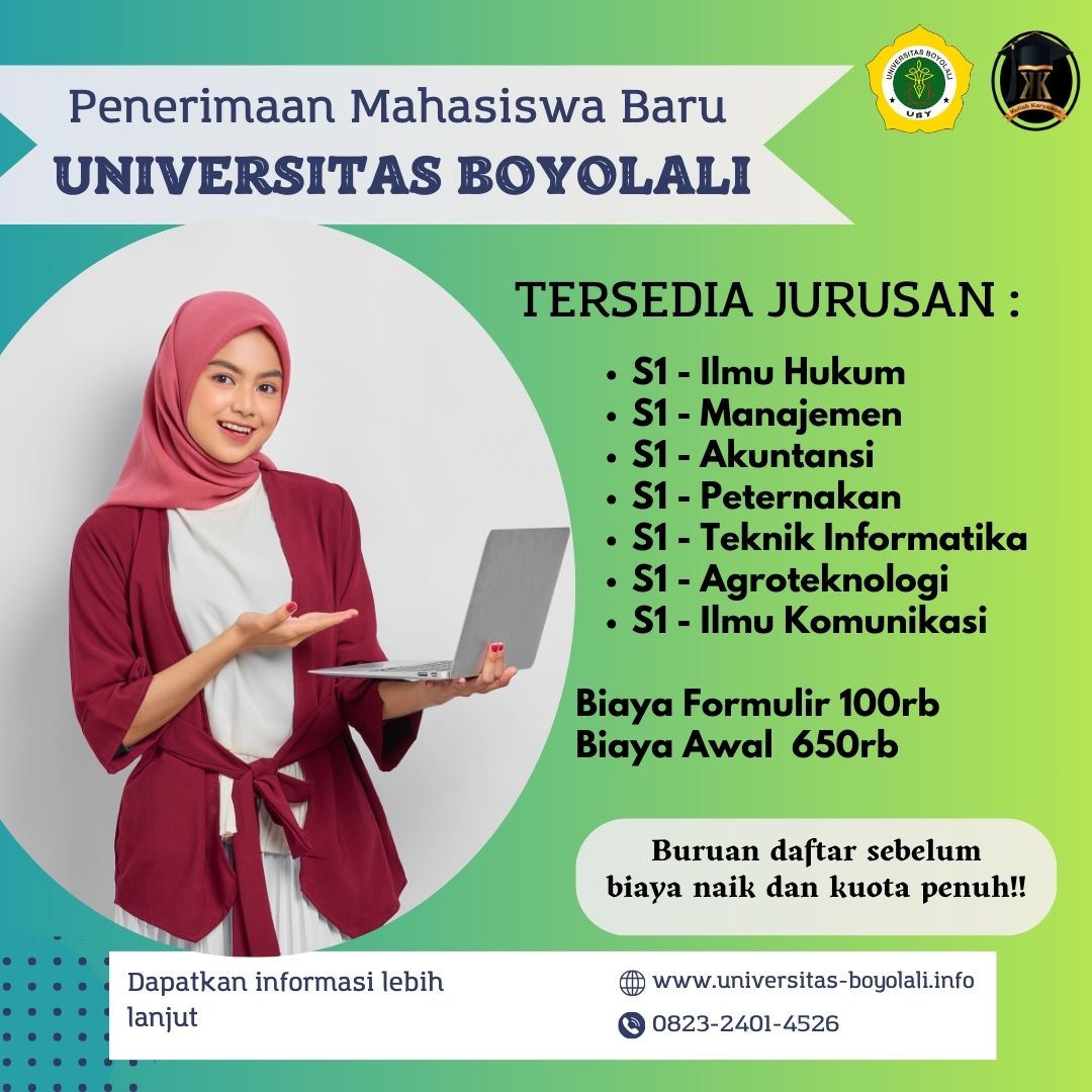 Rincian Biaya Pendidikan Universitas Boyolali