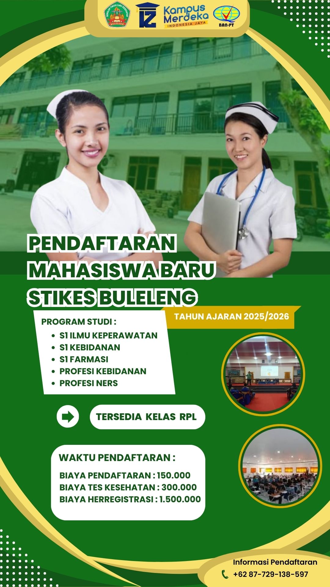 Pendaftaran Mahasiswa Baru Di STIKES Buleleng