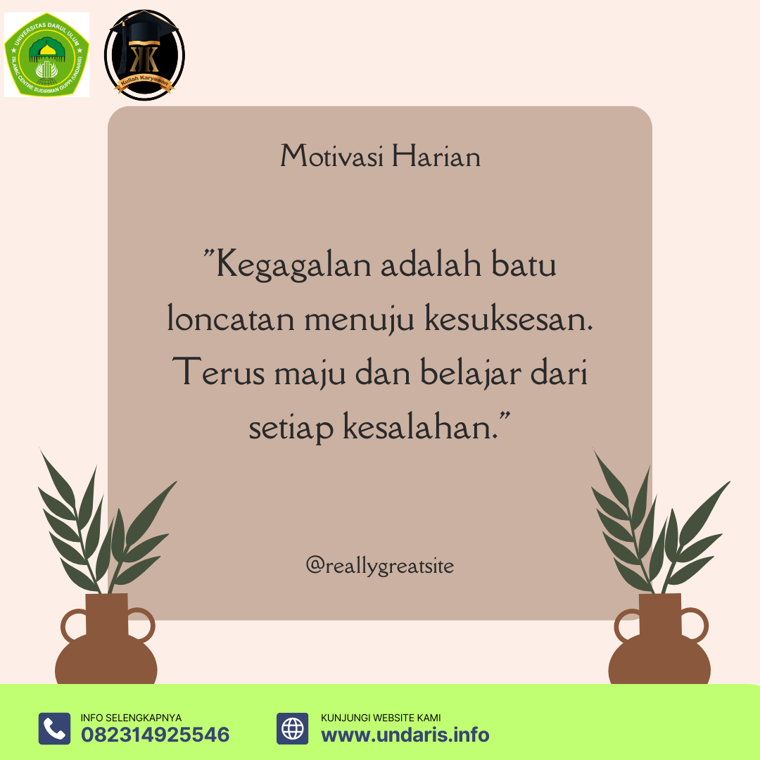 Kegagalan Adalah Batu Loncatan Menuju Kesuksesan