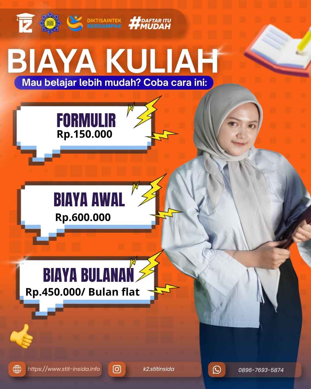STIT INSIDA Biaya Kuliah Bisa Dicicil 
