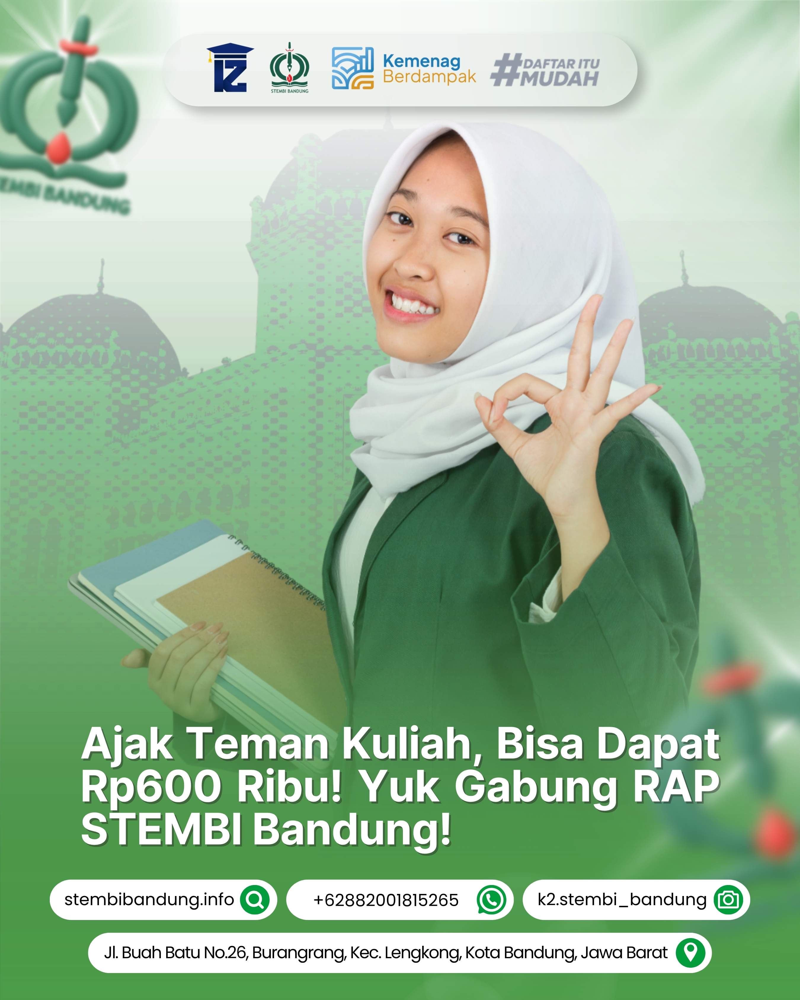 Ajak Teman Kuliah Dapat Rp600 Ribu Yuk Gabung RAP STEMBI Bandung