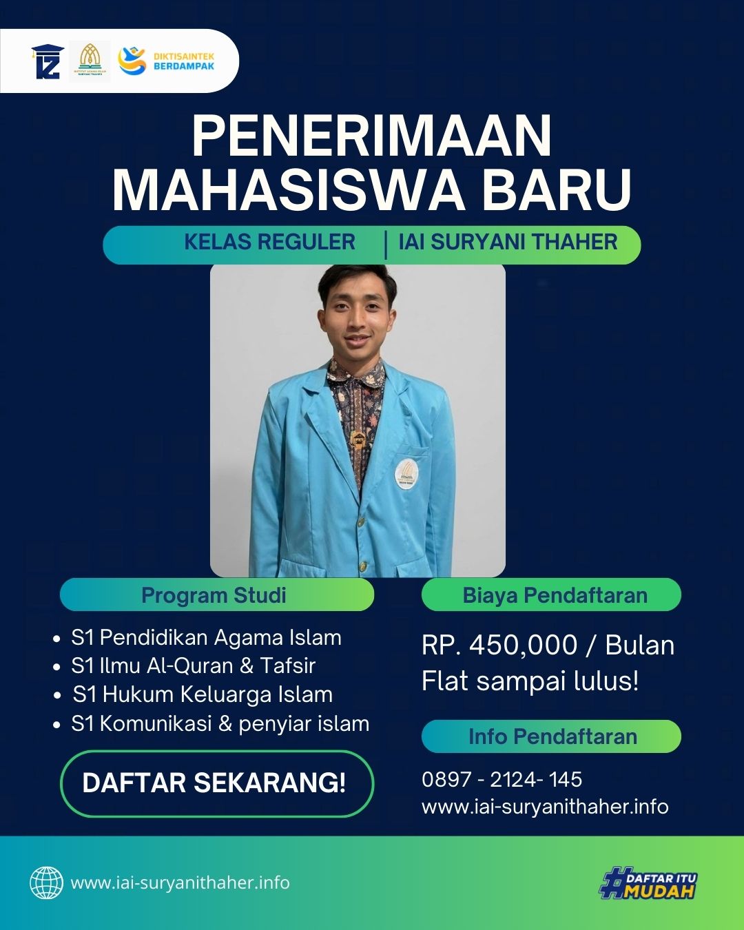 Kuliah Terjangkau Jurusan Pendidikan Agama Islam Kampus IAI Suryani Thaher  