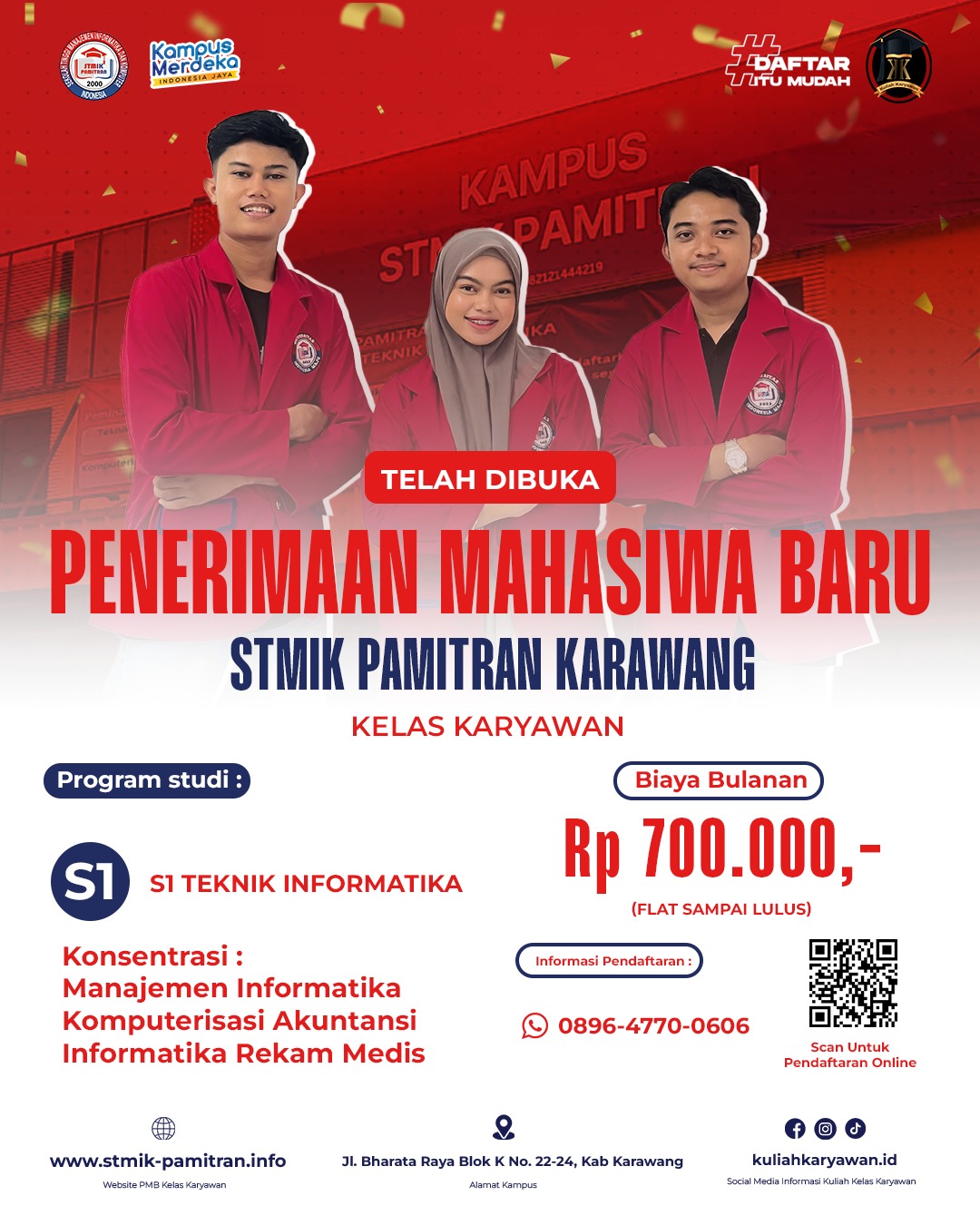 Kelas Karyawan dengan Jadwal Fleksibel di STMIK Pamitran Karawang