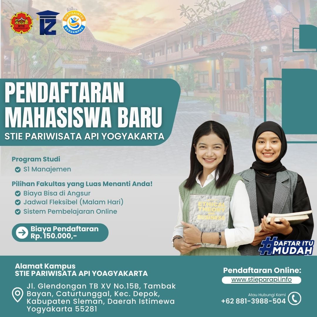 Kuliah di STIE Pariwisata API Yogyakarta: Biaya Termurah & Jadwal Paling Fleksibel untuk Karyawan