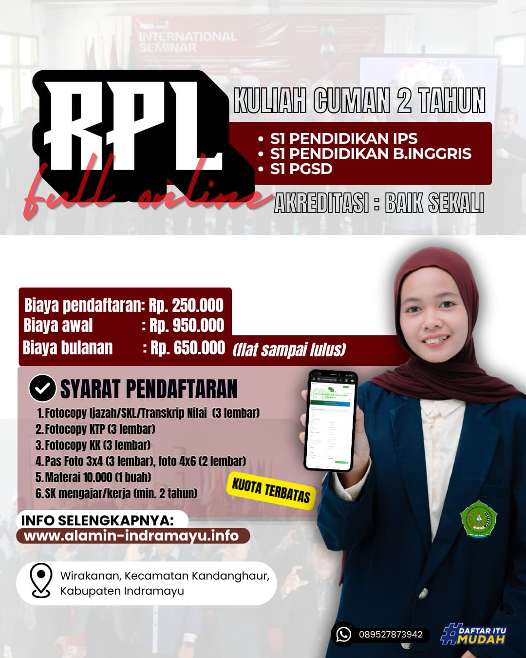 Kuliah Singkat Cuman Dua Tahun Di STKIP Al Amin Indramayu