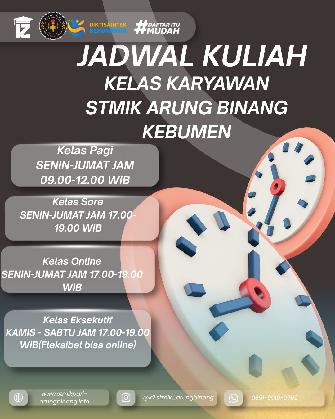 Kuliah Sore di Kebumen bisa sambil Kerja