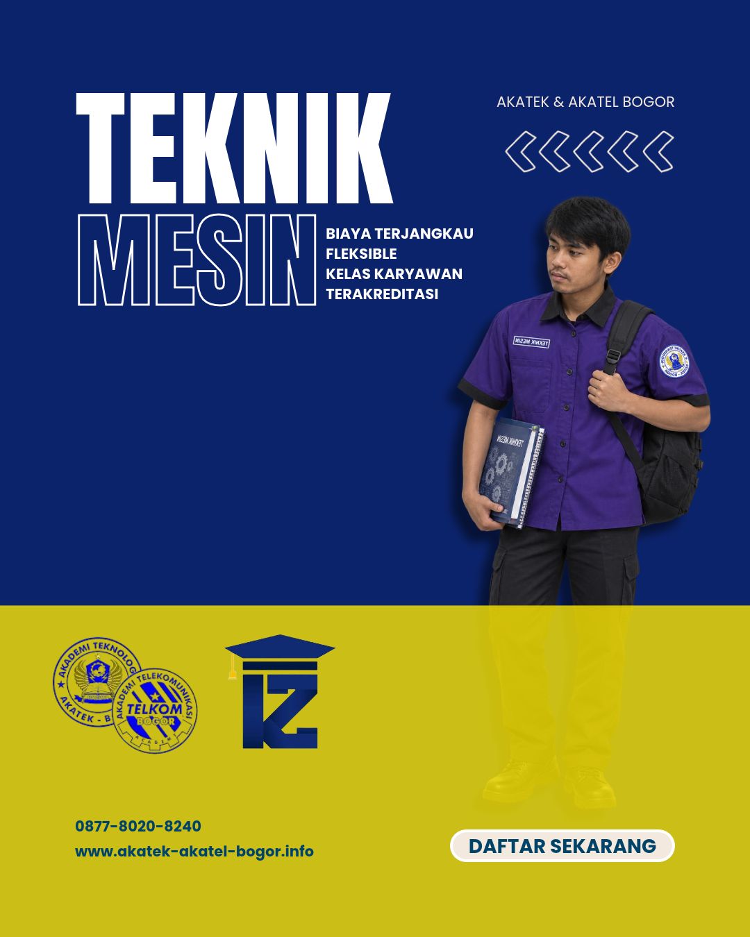 Kuliah Pekerja Di Bogor Dengan Jam Kelas Fleksibel AKADEMI TEKNOLOGI & AKADEMI TELEKOMUNIKASI Bogor