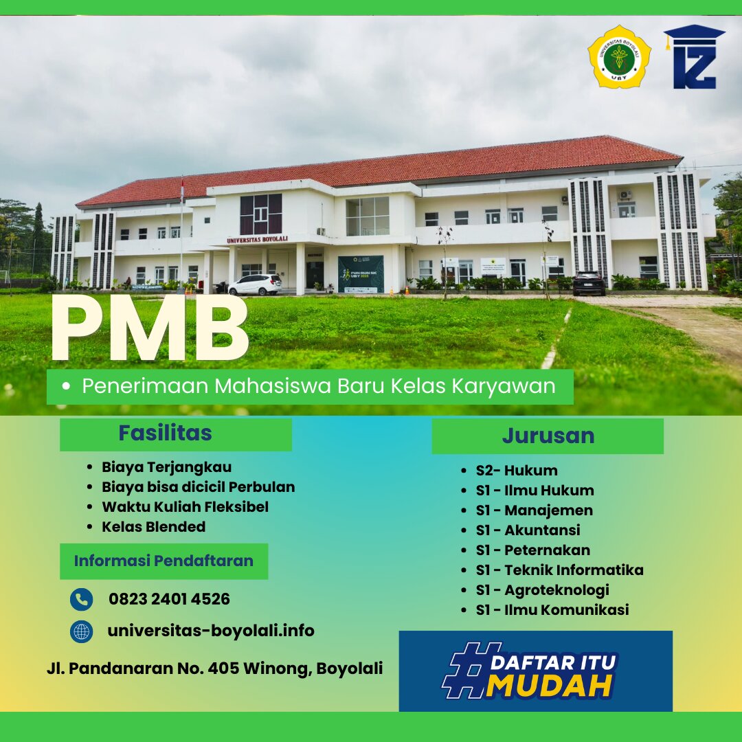 Kampus S2 Hukum Kelas Karyawan Di Boyolali