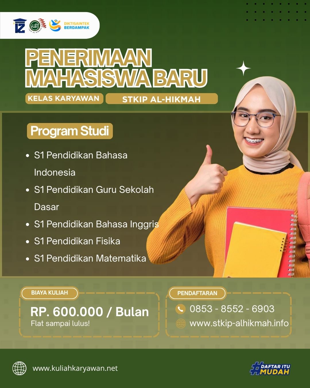 Kuliah Karyawan Biaya Flat 600rb Sampai Lulus Ga Pake Ribet