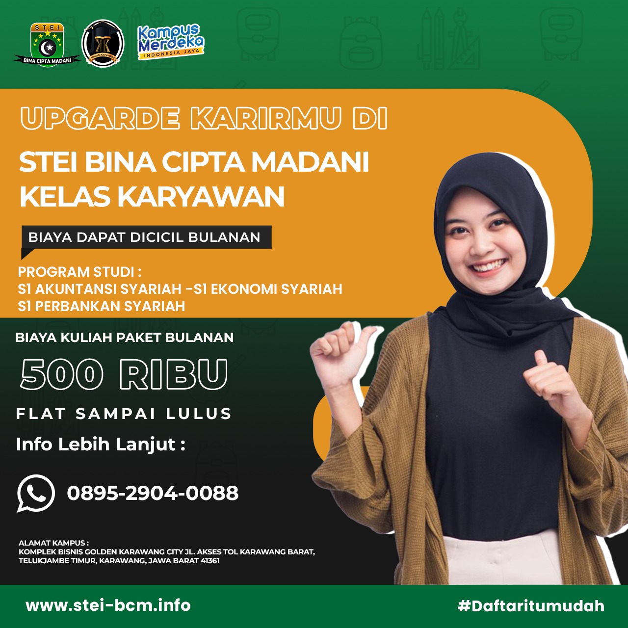 Upgrade karirmu dengan bergabung di Kampus STEI Bina Cipta Madani 