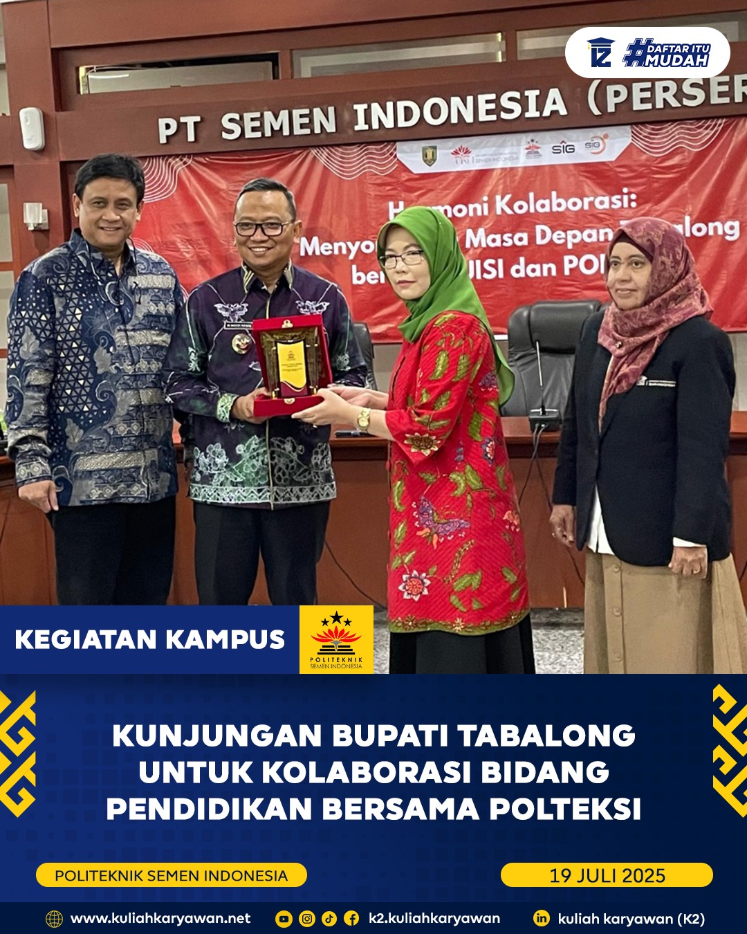 Kolaborasi Polteksi Bidang Pendidikan Bersama Bupati Tabalong
